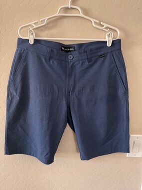 Travis Mathew Deep Navy Flat Front Performance Shorts